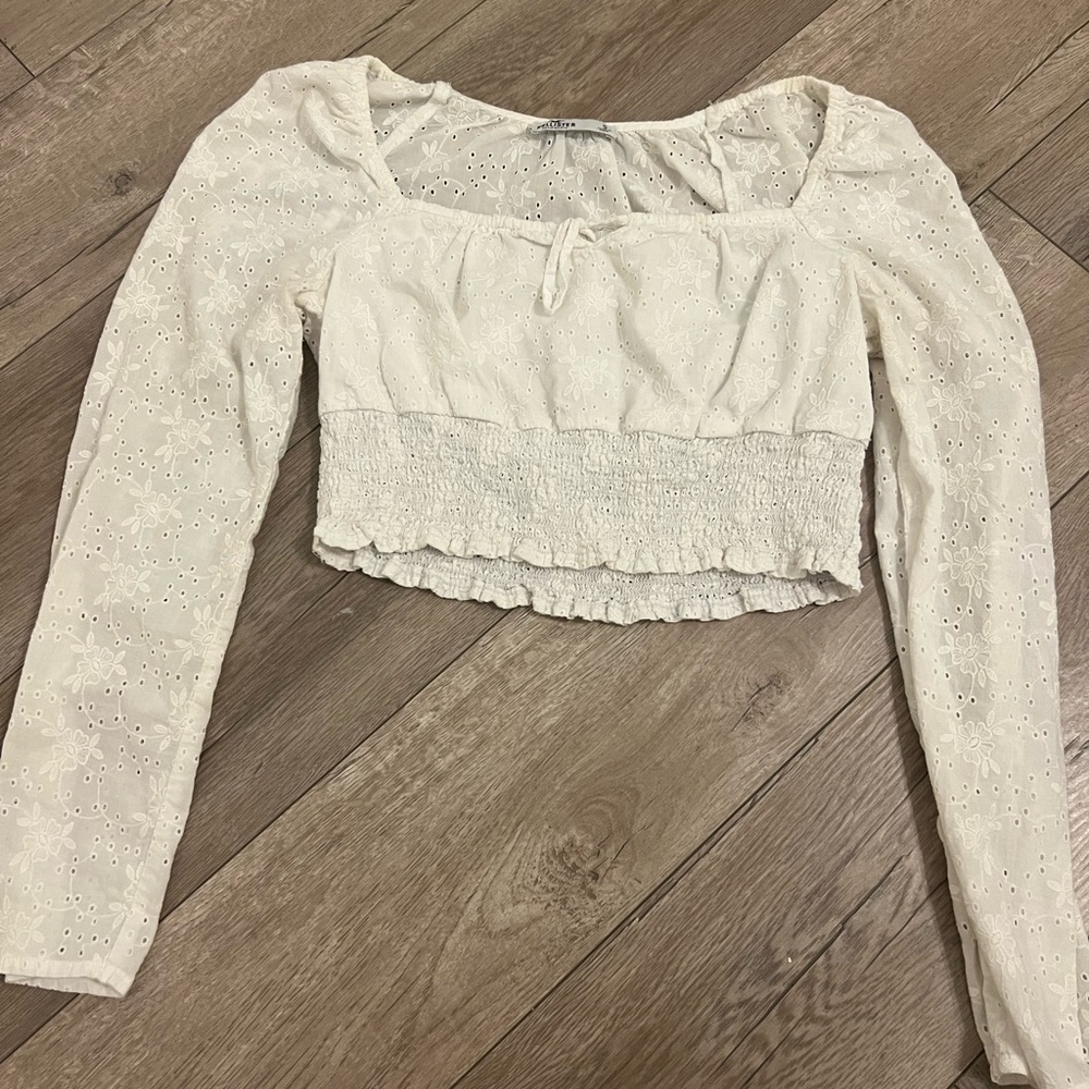 Hollister Lace Long Sleeve Top